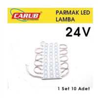 PARMAK LAMBA 3 LEDLi BEYAZ 24V (10 LU) SET 1